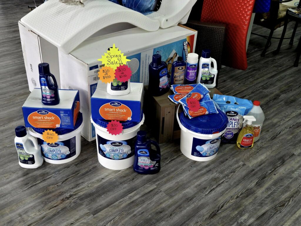 Pool cleaning and maintenance products on sale